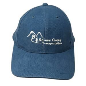 Cameo Baseball Cap Blue One Size Squaw Creek Transportation Slideback Twill Hat